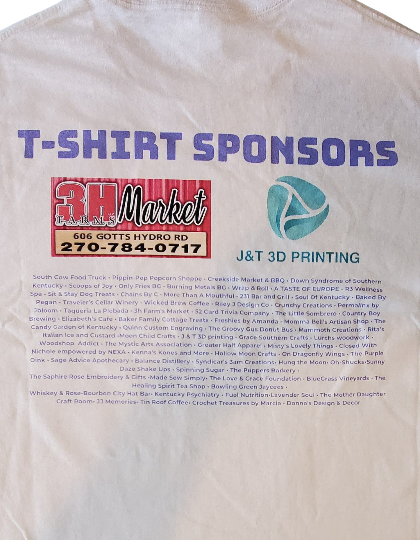 BiG Local Fest Sponsor Shirt